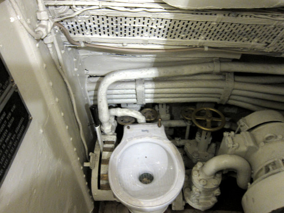 Туалет на подводной лодке «Лембит»