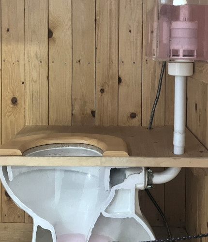 Модель туалета в Техмании