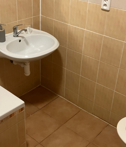 Ванная комната в номере пансионата Пекло