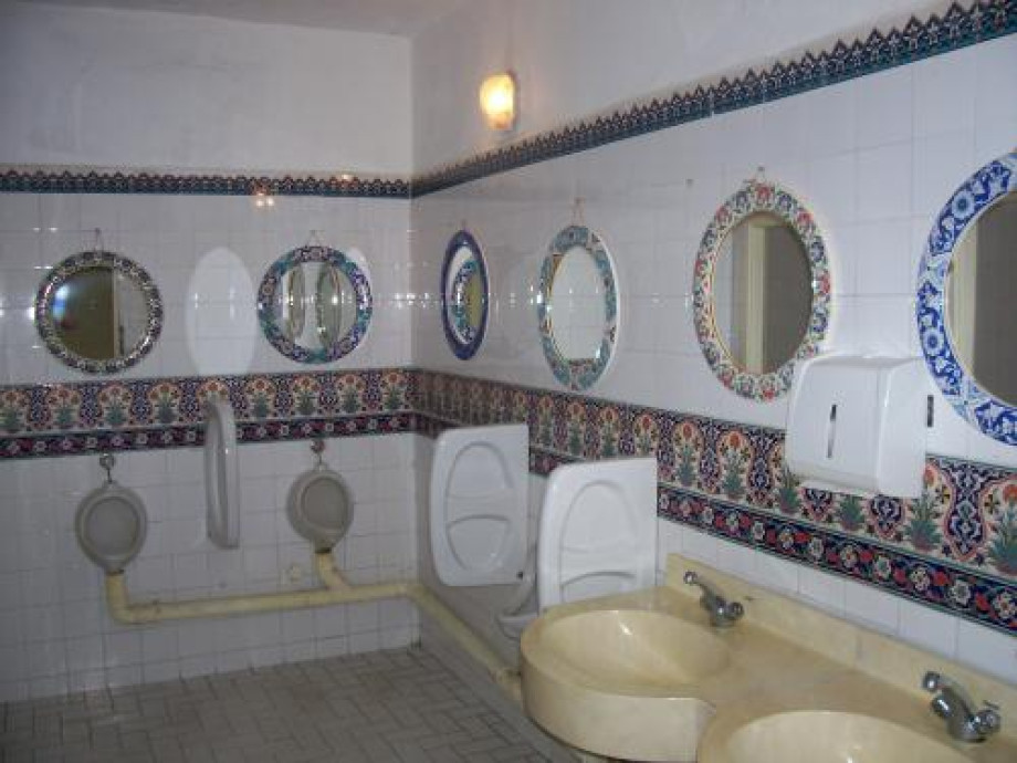 Туалет в гончарной мастерской-магазине Ephesus Ceramic. Изображение 2