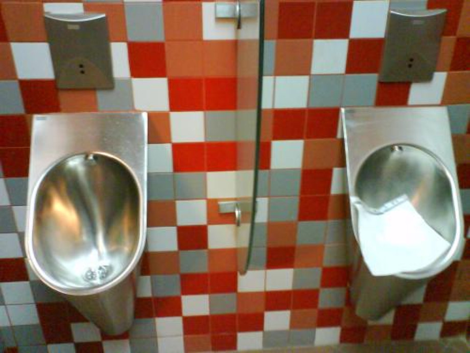 Туалет из нержавейки в ТК «Ворошиловский». Изображение 2