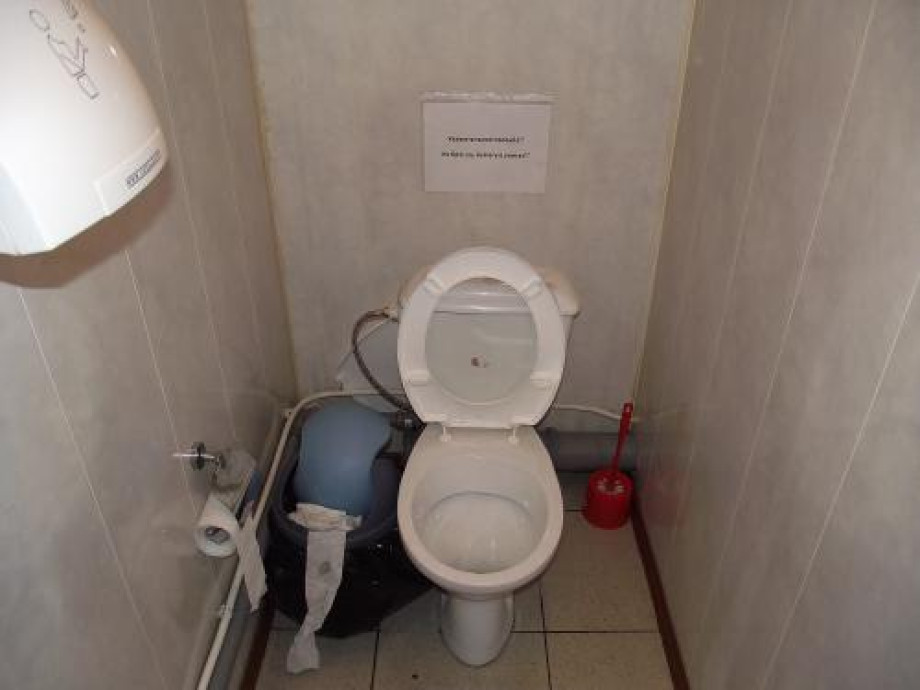 Туалет в кафе на Рыбацком проспекте. Изображение 1