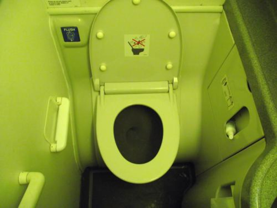Туалет в Боинге 737-800 NG. Изображение 1