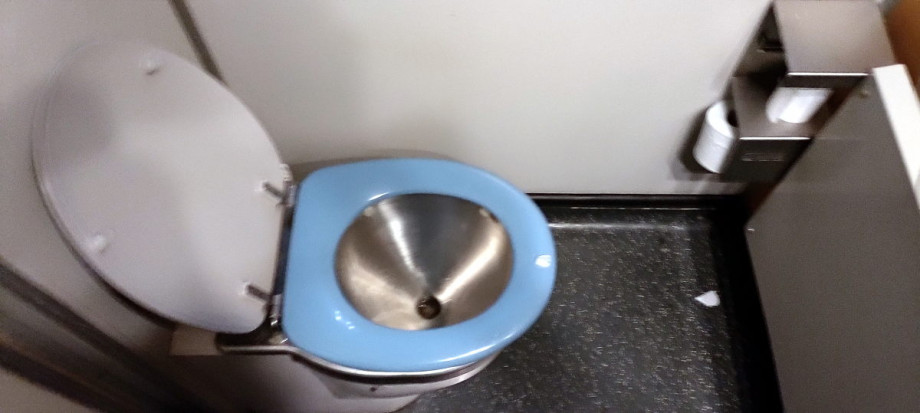 Туалет в бизнес-классе в поезде RegioJet. Изображение 3