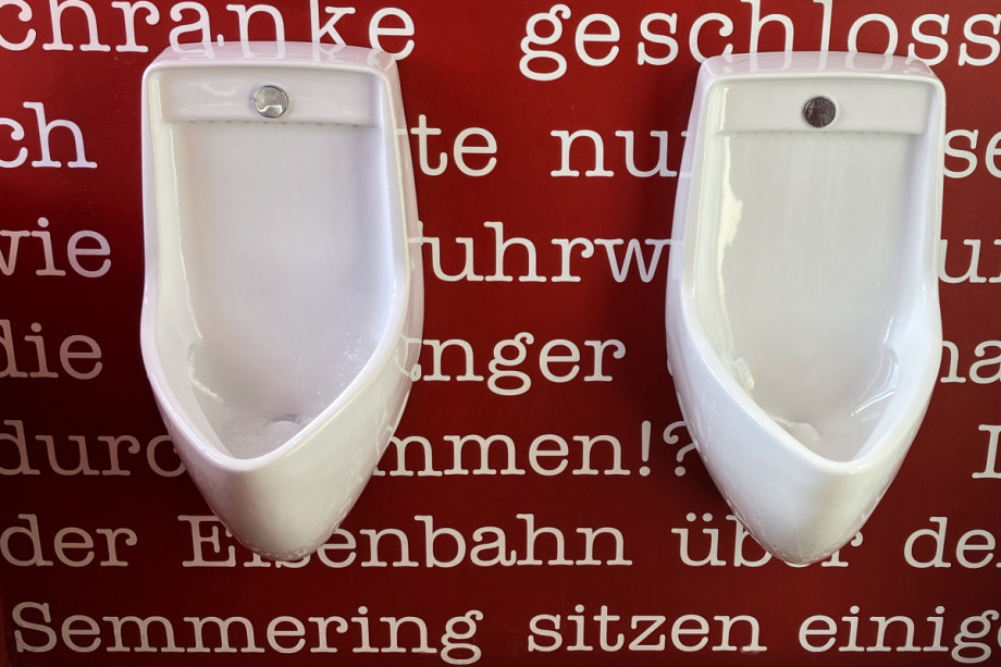 Туалет с душем в музее SÜDBAHN. Изображение 3