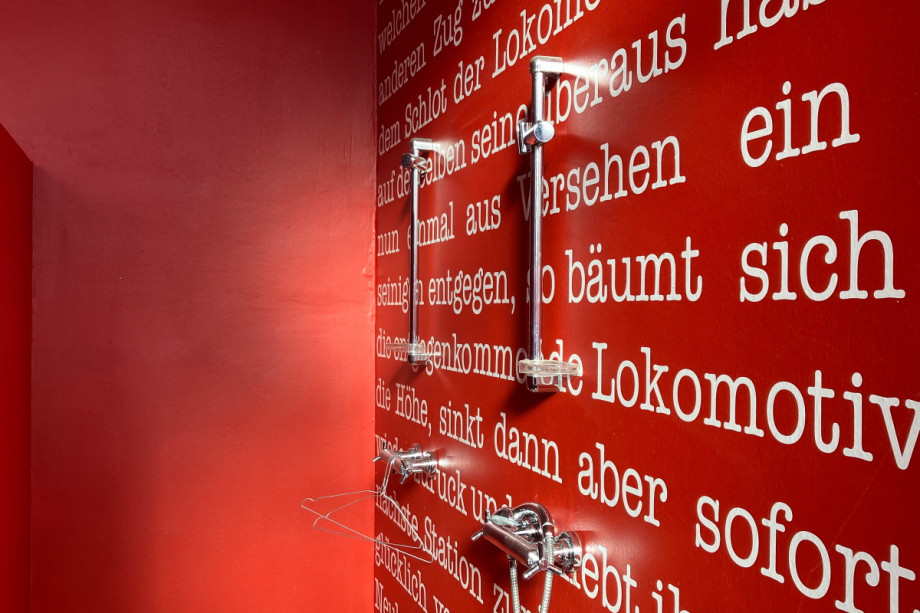 Туалет с душем в музее SÜDBAHN. Изображение 5