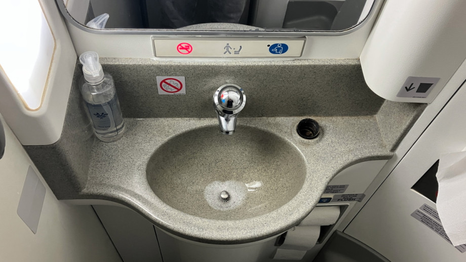 Туалет в ERJ-195 Air Serbia. Изображение 1