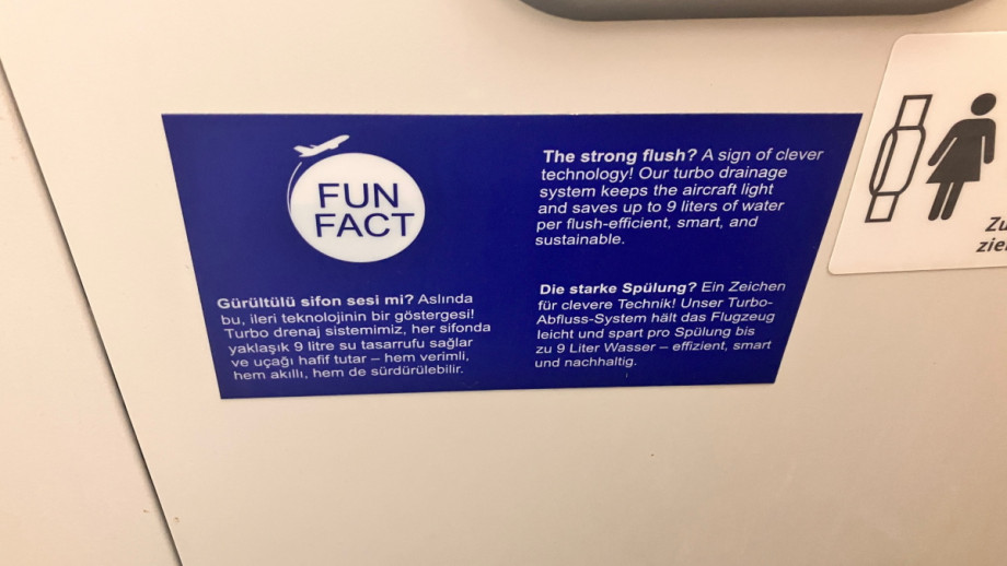 Туалет в Boeing 737-800 авиакомпании SunExpress. Изображение 4