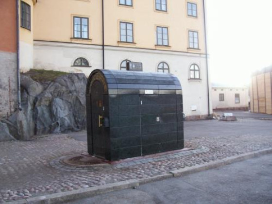 Туалетные кабинки в центре Стокгольма