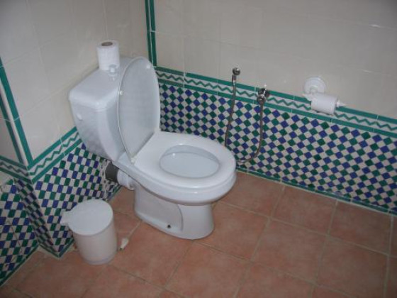 Туалет и ванная в стандартном номере отеля Marhaba