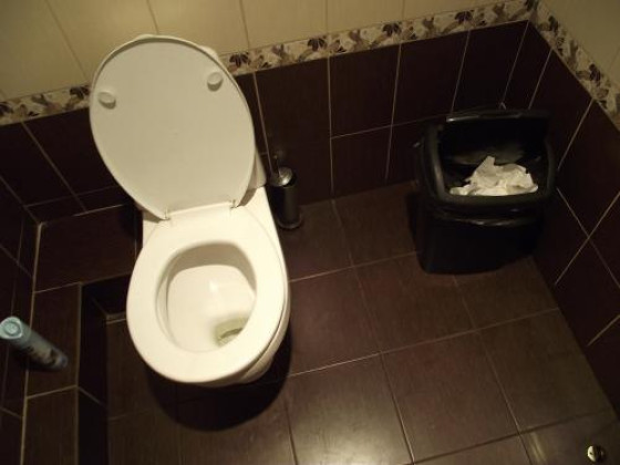 Туалет в приозерской «Евразии»