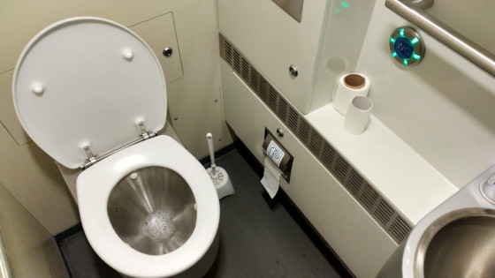 Туалет в дизель-поезде Arriva