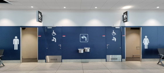 Туалет во втором терминале пражского аэропорта