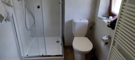 Туалет в номере гостевого дома Dolní Morava
