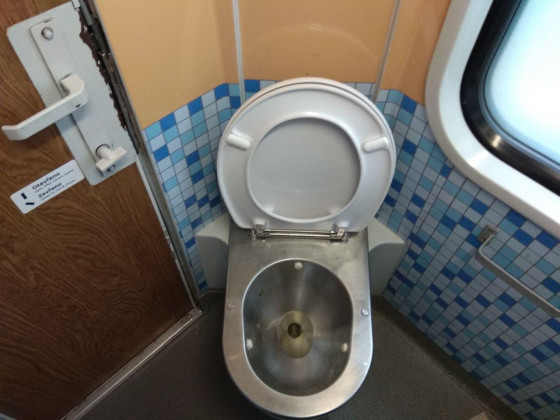 Туалет в вагоне поезда «Крушнохор»