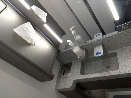 Туалет в поезде S-130 Euromed