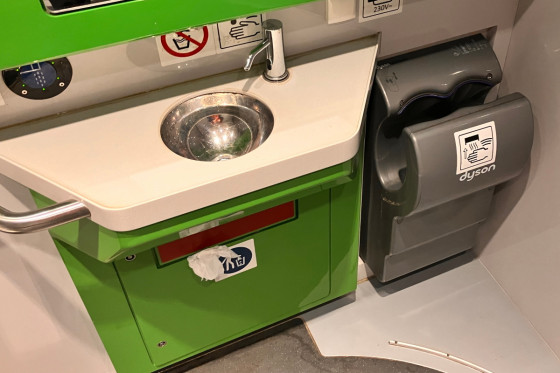 Туалет в поезде Impuls II Koleje Małopolskie