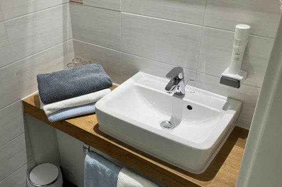 Туалет в номере Hotel Garni Viktoria