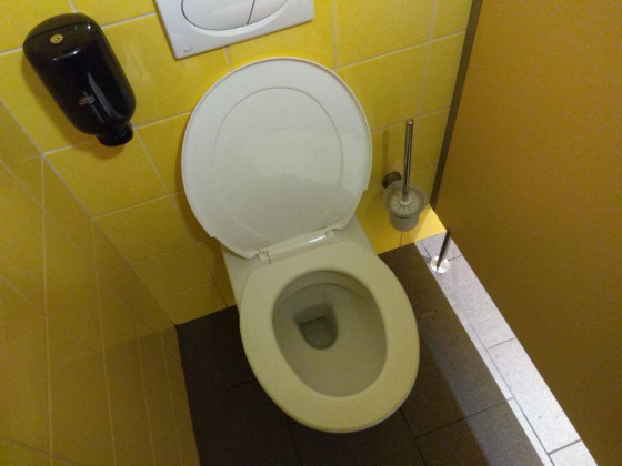 Туалет в ресторане Medvědín 1235m