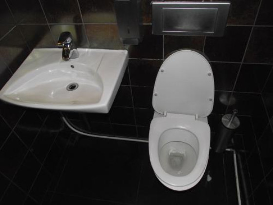 Туалет в ресторане «О’Суши» на Васильевском острове